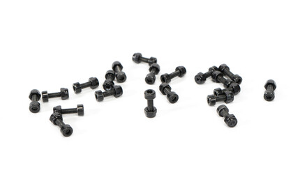 SALTPLUS HQ PC Replacement Pedal Pin & Nut Set black (20 Pieces each)