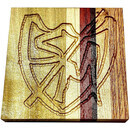 S&M Sharphie Wood Coasters for Drinks