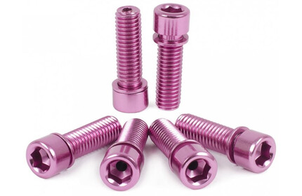 SHADOW Hollow Stem Bolt Kit (6 Pieces) red