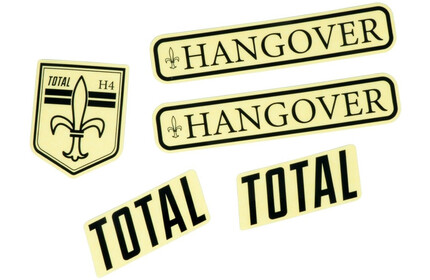 TOTAL-BMX Hangover H4 Sticker Pack black 