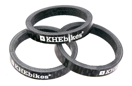 KHE Carbon Headset Spacer Kit (3 Pieces)