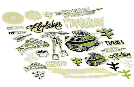 FLY-BIKES V3 Sticker Pack green