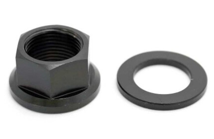 TLC Titanium Hub Axle Nut (1 Piece)  black