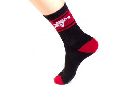 ANIMAL Crew High Socks Black/Red