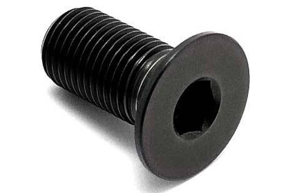 TLC PROFILE Hollow Titanium Crank Flush Mount Bolt (1 Piece) black