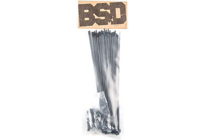 BSD Stainless Steel Spokes (40 Pieces) black|black 184mm
