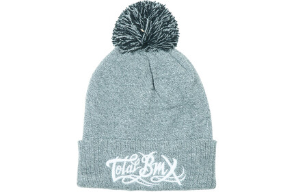 TOTAL-BMX Bobble Beanie grey