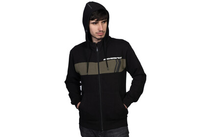 STAY-STRONG Cut Off Zip Hoodie black/olive XL
