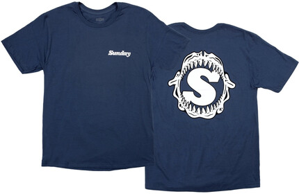 SUNDAY Bone Grill T-Shirt blue S
