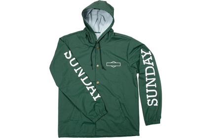 SUNDAY Rockwell Hooded Windbreaker Jacket green S