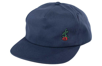 SUBROSA Rose Embroidered Hat navy-blue 