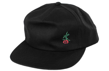 SUBROSA Rose Embroidered Hat navy-blue