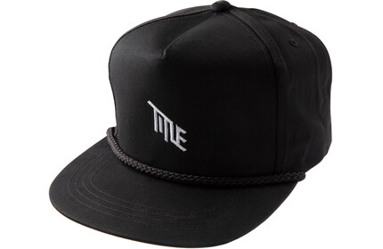 TITLE-MTB Poplin Golf Snapback Hat black