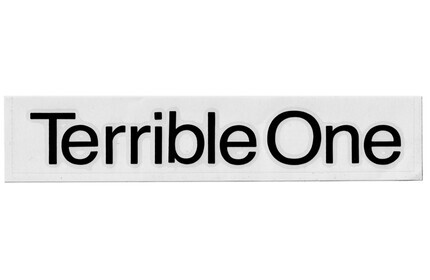 TERRIBLE-ONE Die-Cut Sticker black 