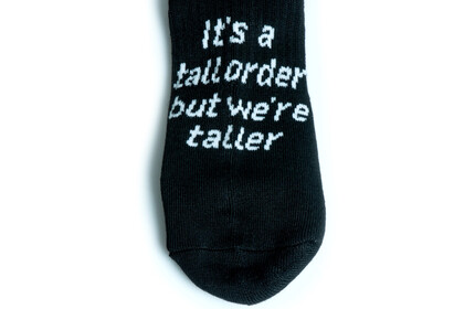TALL-ORDER Its A Tall Order Socks Black
