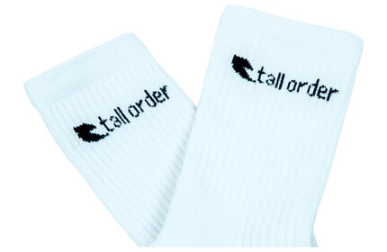 TALL-ORDER Small Logo Socks White
