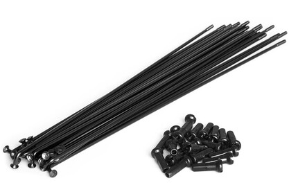 FLY-BIKES Spokes (20 Pieces) black|black 184mm