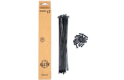 ALL-IN Jetons Ultralight Double Butted Spokes (20 Pieces) black|black 188mm