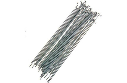 MERRITT Stainless Steel Spokes (40 Pieces) without Nipples silver 184mm