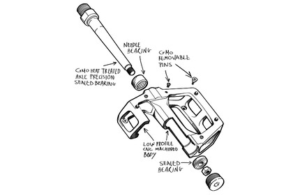 FLY-BIKES Ruben Aluminium Pedals silver-polished