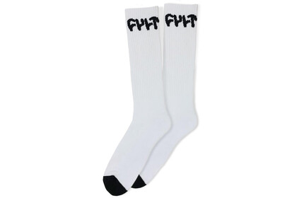 CULT Long Logo Socks  white