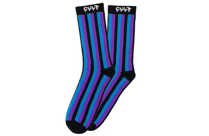 CULT Vertical Stripe Socks blue/purple