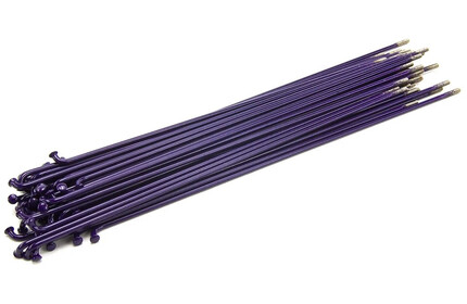 MISSION Stainless Steel Spokes (50 Pieces) 186mm purple without nipples