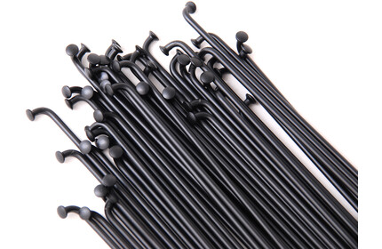 VOCAL Stainless Steel Spokes  (40 Pieces) black|black 186mm