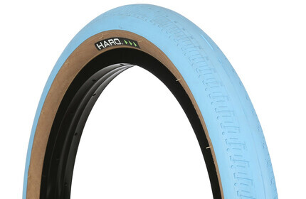 HARO HPF Tire blue/tanwall 20x2.20