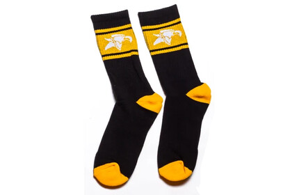 ANIMAL Crew High Socks Black/Yellow