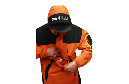50to01 Waterproof Pullover Jacket Orange