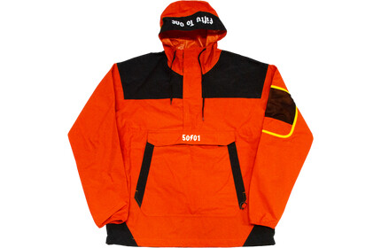 50to01 Waterproof Pullover Jacket Orange M