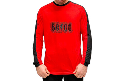 50to01 MTB Longsleeve Jersey Red Zapper L