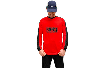 50to01 MTB Longsleeve Jersey Red Zapper L