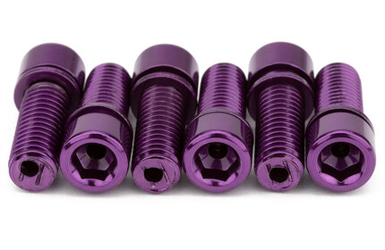 MISSION Hollow Stem Bolt Kit (6 Pieces) purple 26mm