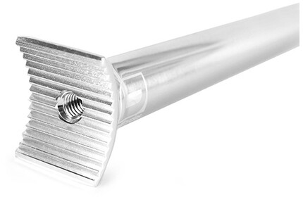 LEAFCYCLES Big Stick Pivotal Seatpost silver-polished 27,2mm x 330mm