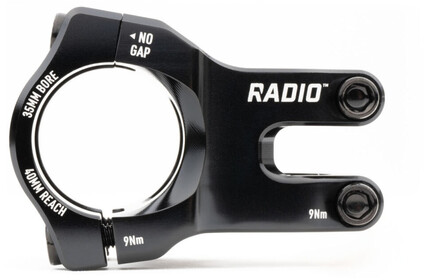 RADIO Portal Stem black 40mm Reach (35mm Bar-Clamp)