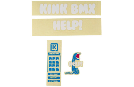 KINK Williams Frame Sticker Pack white/blue