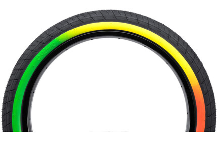 SALTPLUS Sting Tire black/rastawall 20x2.35