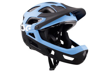 TSG Seek Kids FR Helmet flow black-azuro XXS/XS