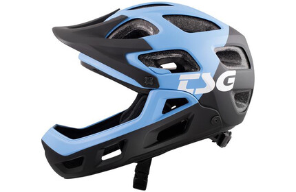 TSG Seek Kids FR Helmet flow black-azuro XXS/XS