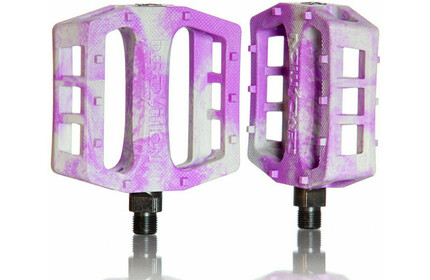 DEMOLITION Trooper Pedals purple/yellow-splatter