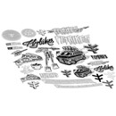 FLY-BIKES V3 Sticker Pack grey