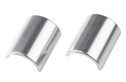 VELO-ORANGE Alloy Handlebar Shims (1 Pair) silver-polished (31,8mm to 25,4mm)