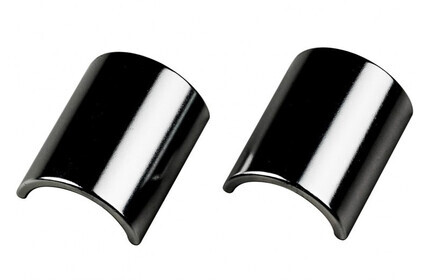 VELO-ORANGE Alloy Handlebar Shims (1 Pair) silver-polished  (31,8mm to 25,4mm)